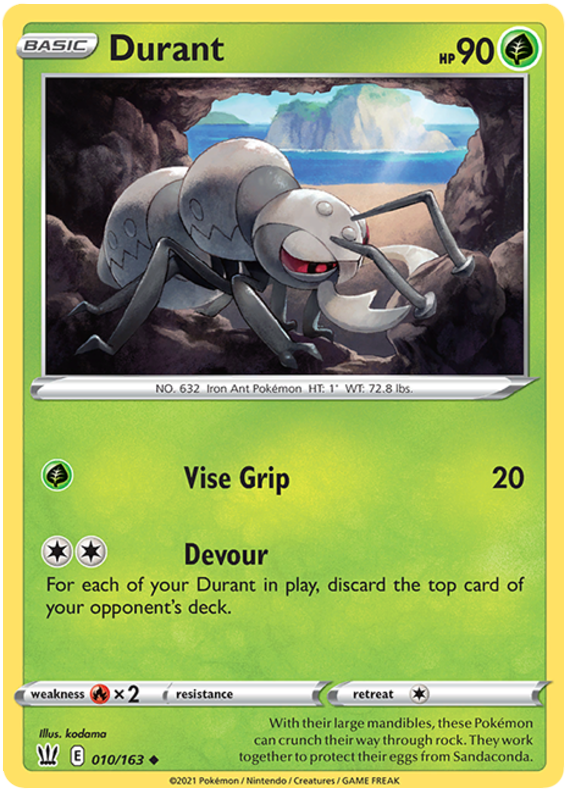 Durant 10/163 - SWSH05 Battle Styles