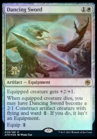 Dancing Sword (PRE-008) - Adventures in the Forgotten Realms Promos Foil