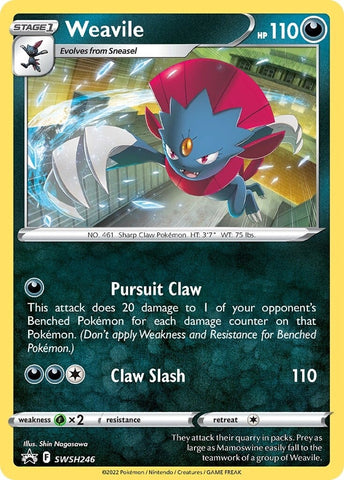 Weavile - SWSH246 (Cosmos Holo) SWSH246/307 - SWSH Sword & Shield Promo Cards Holofoil