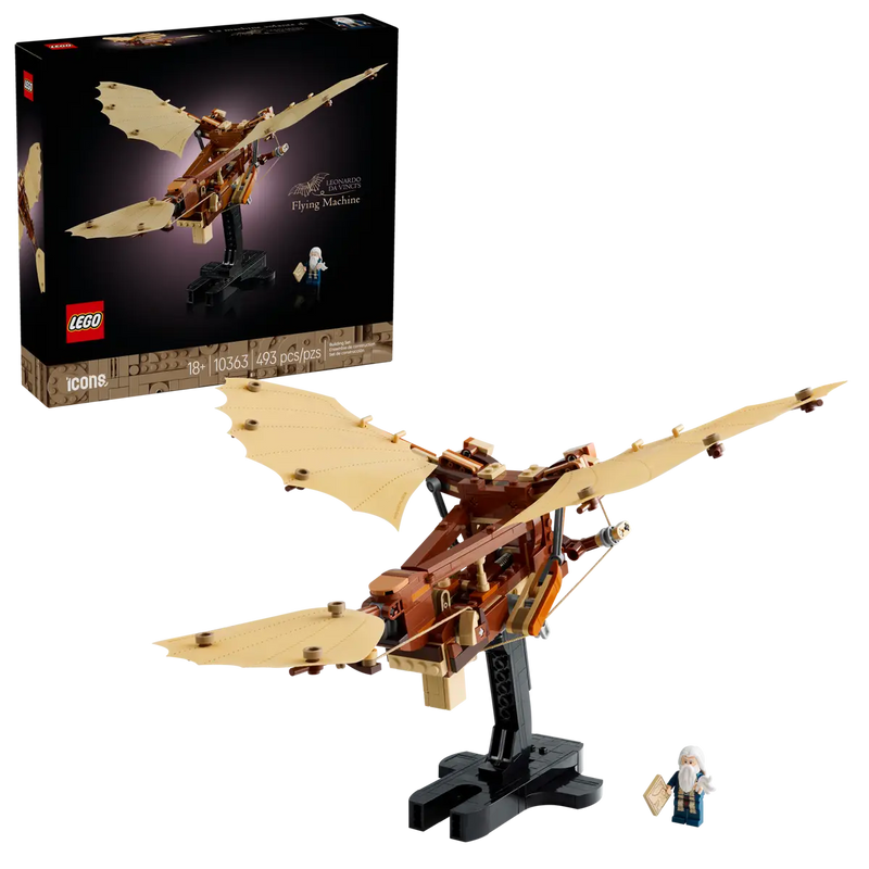 Lego Icons Leonardo Da Vinci's Flying Machine 493pcs