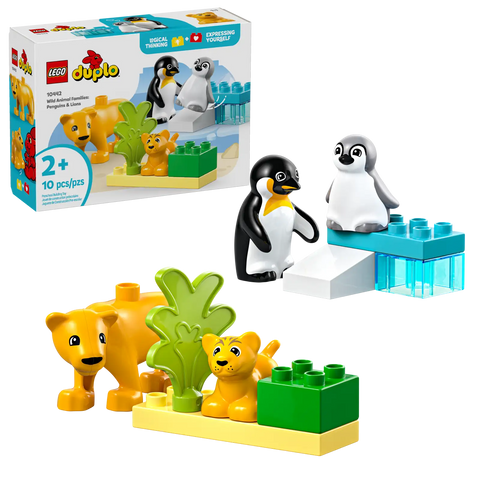 Lego Duplo Wild Animal Families: Penguins & Lions 10pcs
