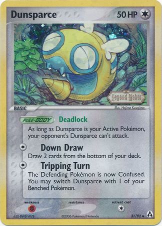 Dunsparce/92 - Legend Maker Reverse Holofoil