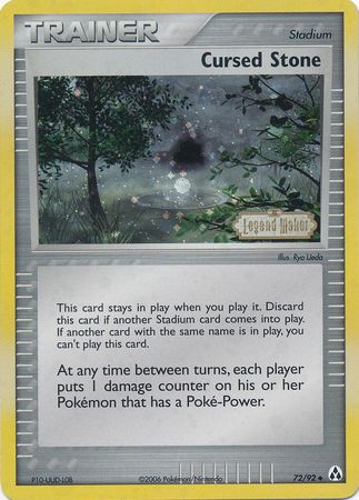 Cursed Stone 72/92 - Legend Maker Reverse Holofoil