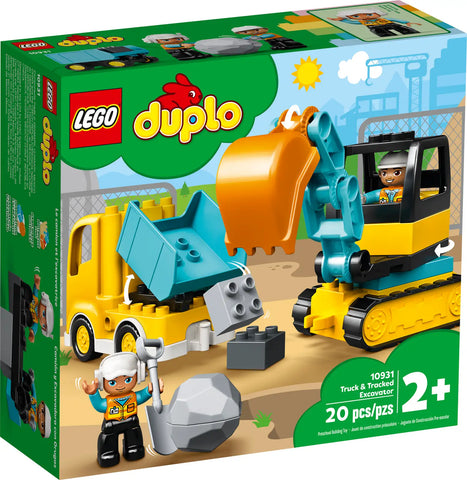 Lego Duplo Truck & Tracked Excavator 20pcs