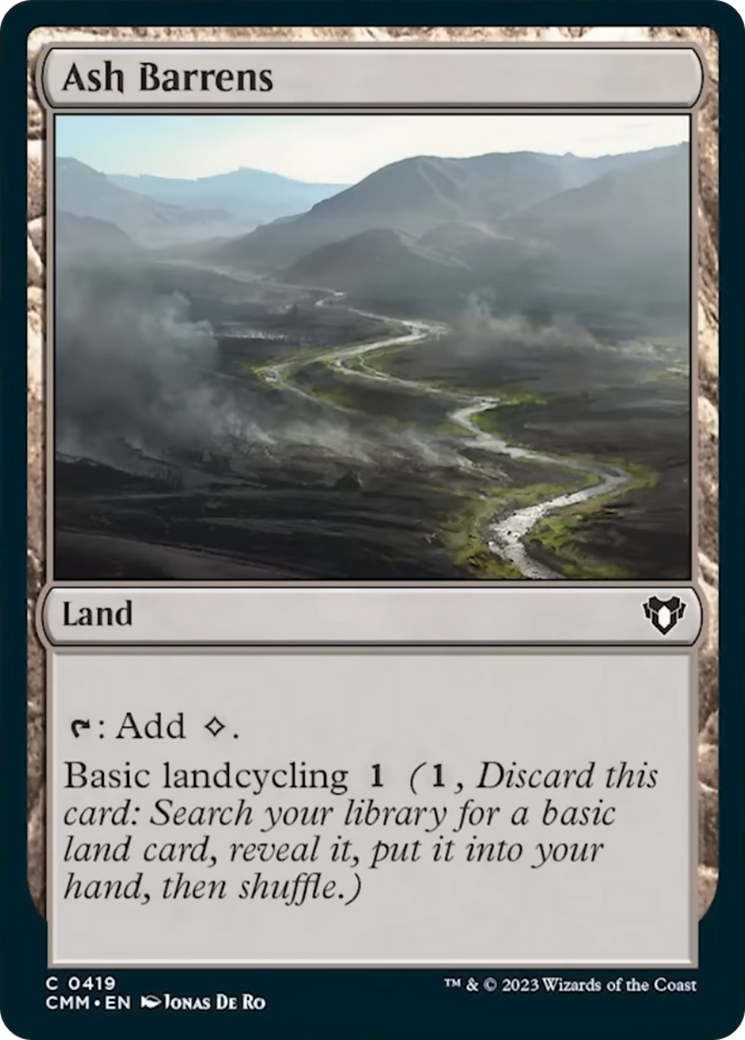 Ash Barrens (CMM-419) - Commander Masters