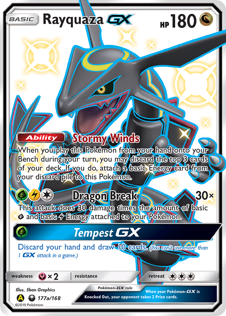 Rayquaza GX - 177a/168 177a/168 - Alternate Art Promos Holofoil