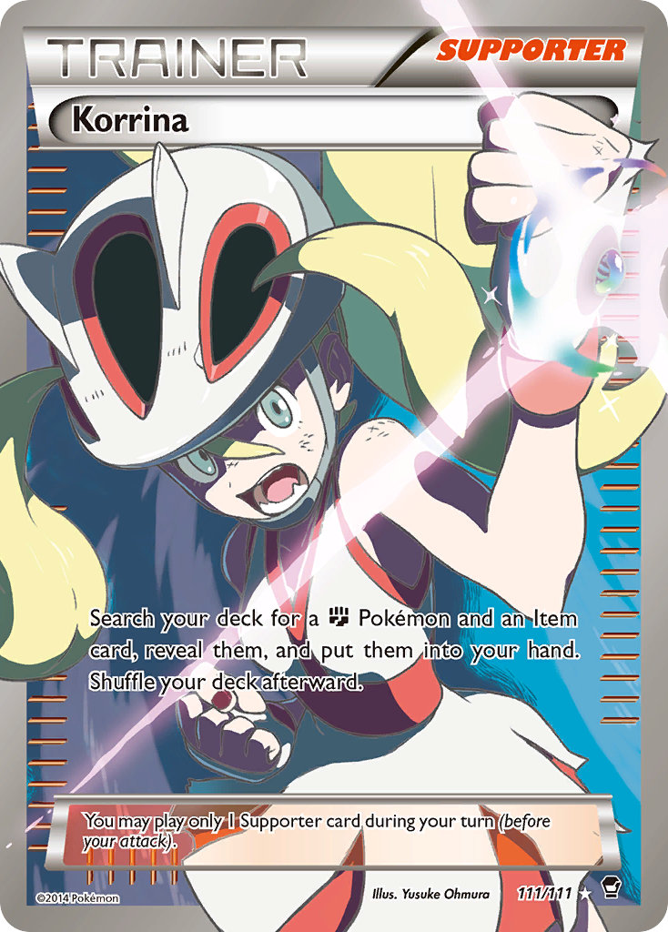Korrina (111 Full Art) 111/111 - XY  Furious Fists Holofoil