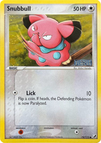 Snubbull 74/115 - Unseen Forces Reverse Holofoil
