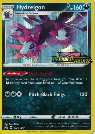 Hydreigon - SWSH037 (Prerelease)/307 - SWSH Sword & Shield Promo Cards Holofoil