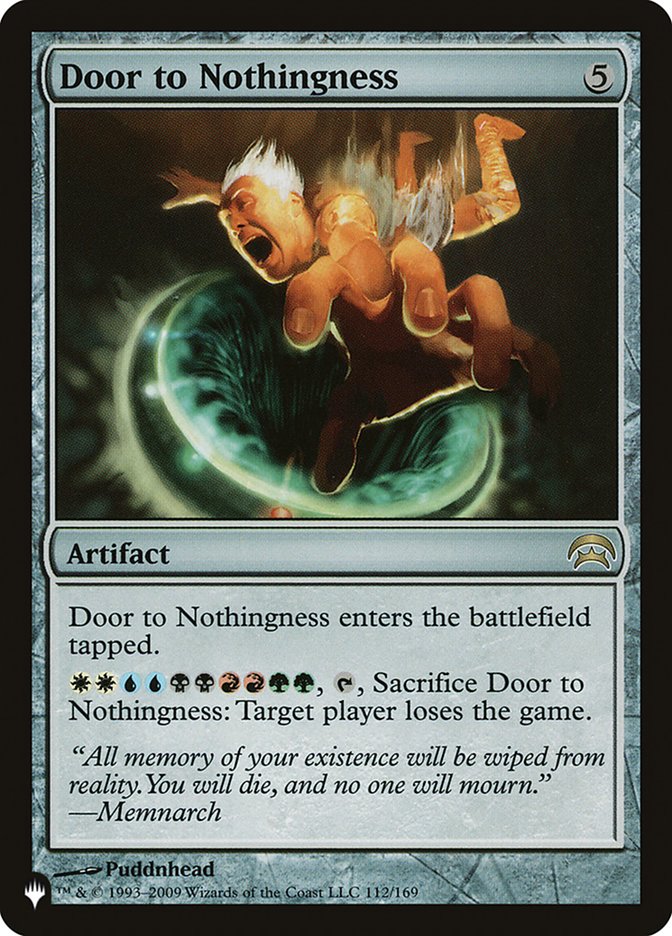 Door to Nothingness (LIST-112/169) - The List