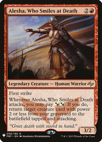 Alesha, Who Smiles at Death (LIST-090/185) - The List