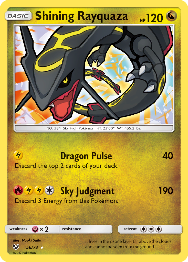 Shining Rayquaza 56/73 - Shining Legends Holofoil