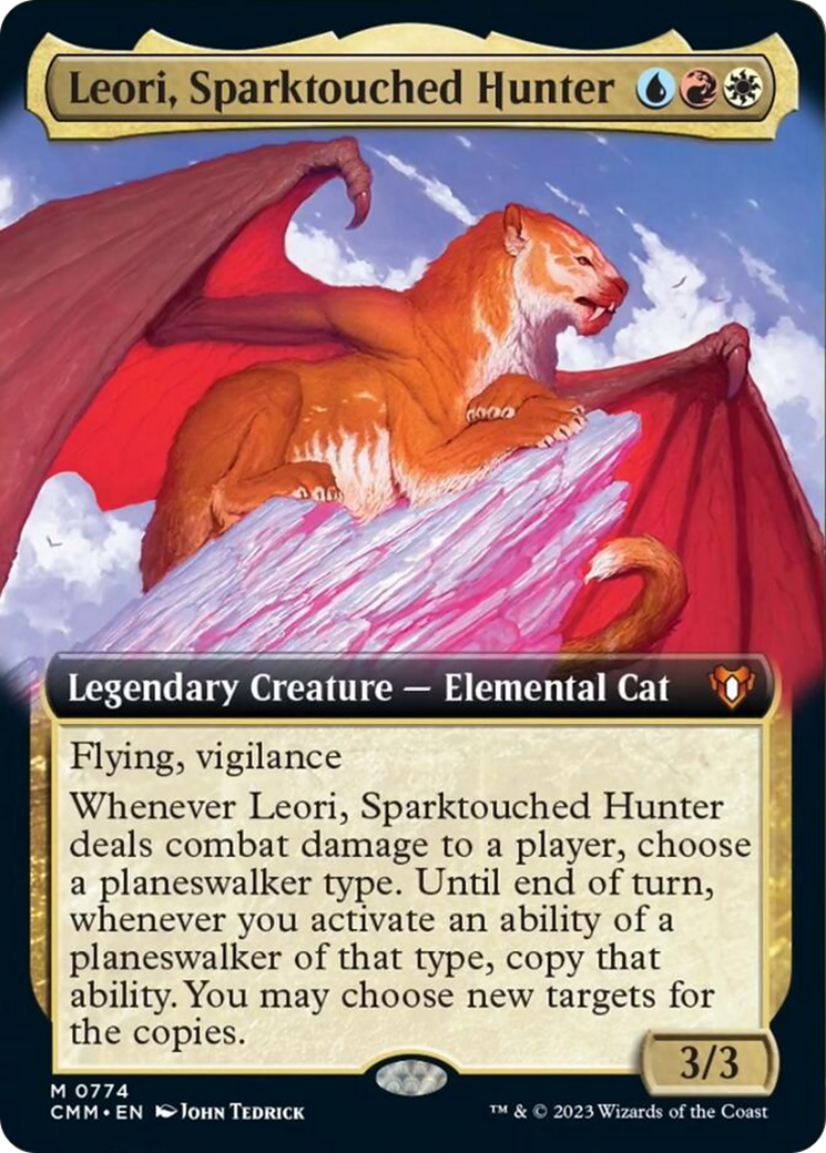 Leori, Sparktouched Hunter (Extended Art) (CMM-774) - Commander Masters: (Extended Art)