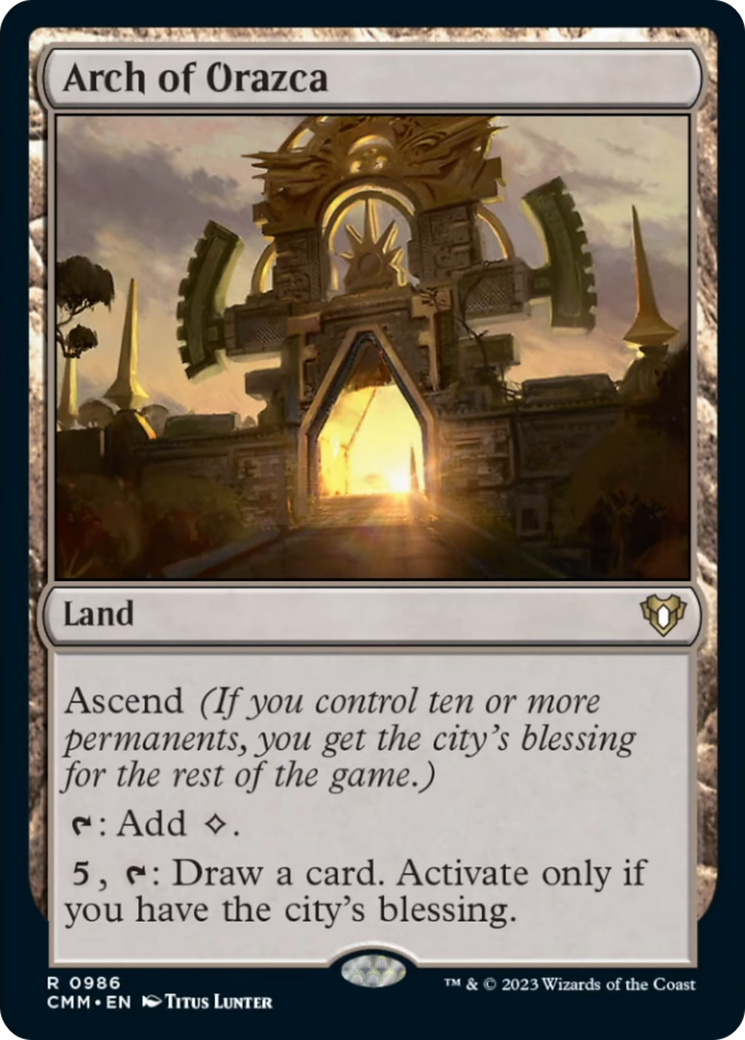 Arch of Orazca (CMM-986) - Commander Masters
