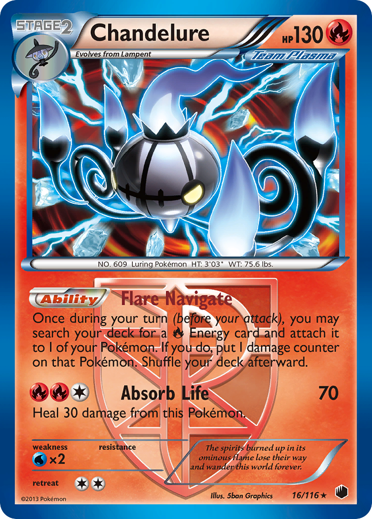 Chandelure (Team Plasma)/116 - Plasma Freeze Holofoil