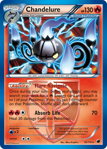Chandelure (Team Plasma)/116 - Plasma Freeze Holofoil
