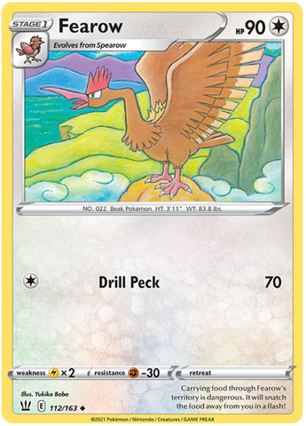 Fearow 112/163 - SWSH05 Battle Styles