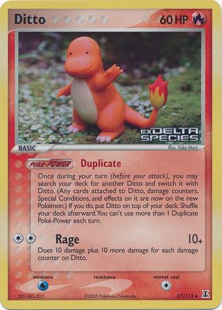 Ditto - 037/113 (Charmander) 37/113 - Delta Species Reverse Holofoil