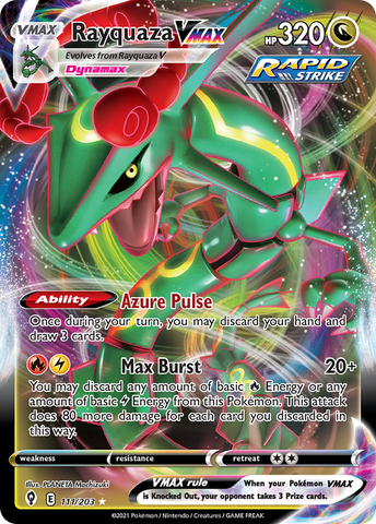 Rayquaza VMAX - 111/203 - Jumbo Cards Holofoil