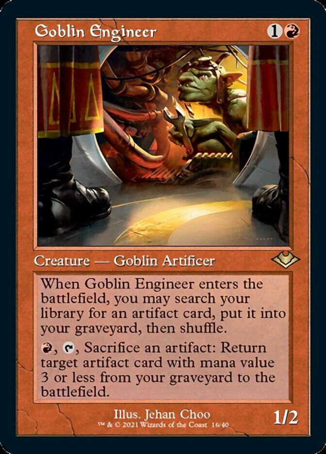Goblin Engineer (Retro Frame) (MH1-016) - Modern Horizons 1 Timeshifts Foil