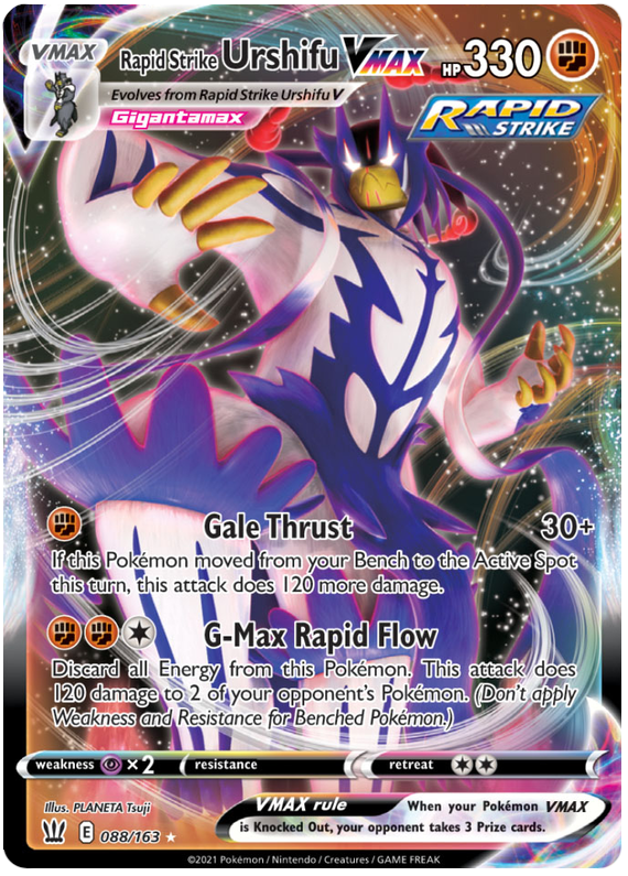 Rapid Strike Urshifu VMAX 88/163 - SWSH05 Battle Styles Holofoil