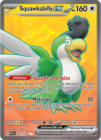 Squawkabilly ex - 247/193 247 - SV02 Paldea Evolved Holofoil