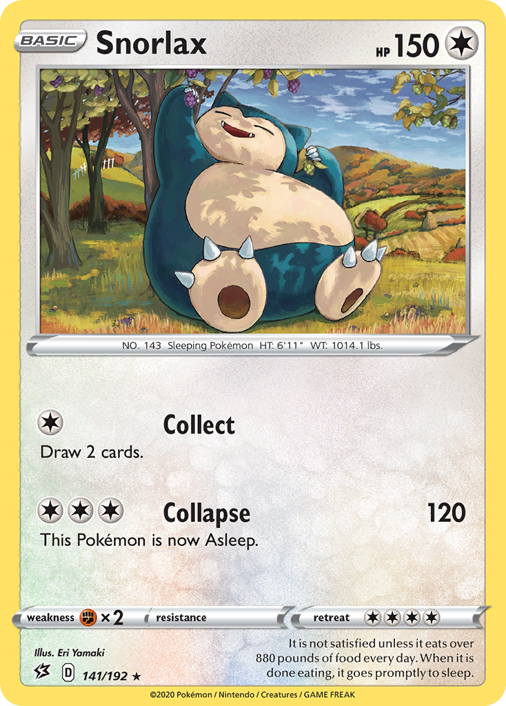 Snorlax 141/192 - SWSH02 Rebel Clash