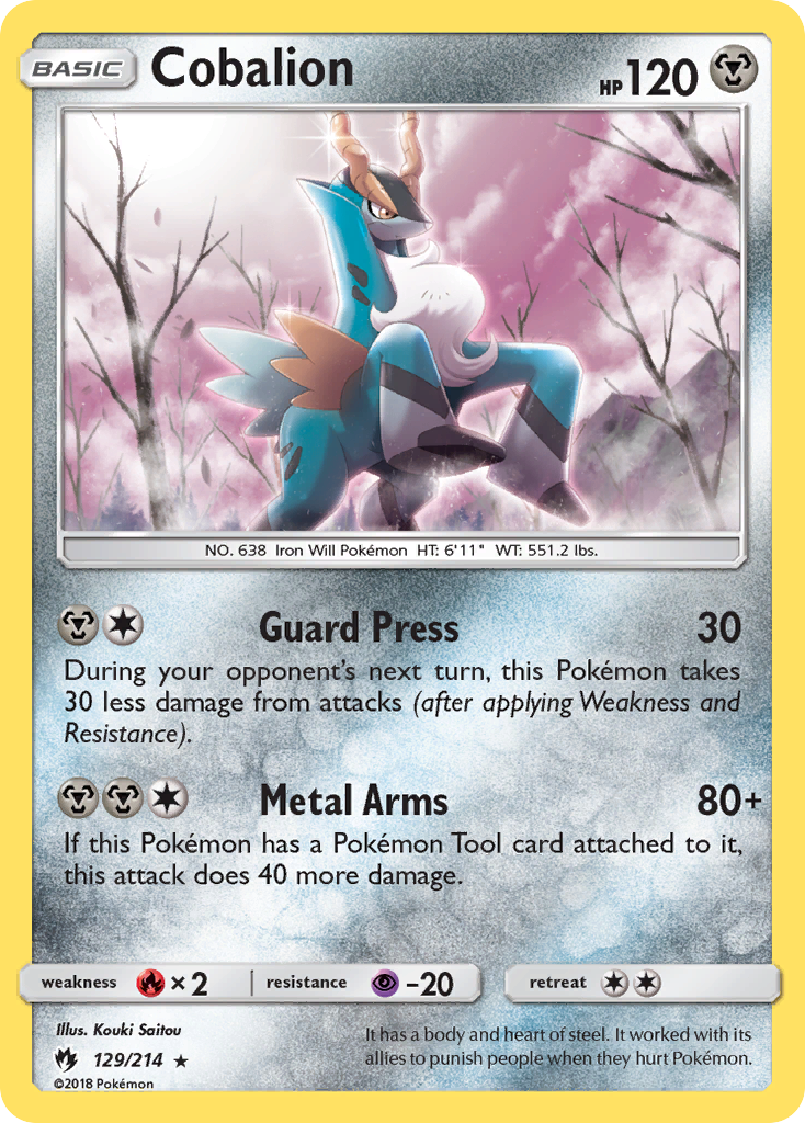 Cobalion/214 - SM  Lost Thunder Holofoil