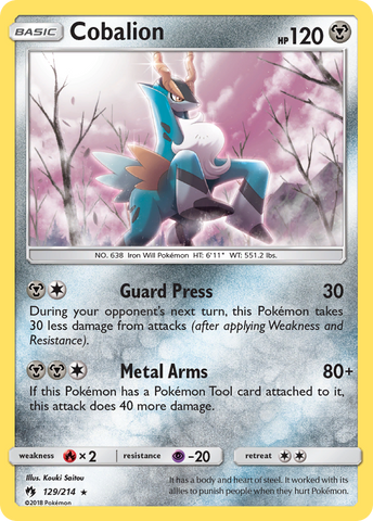 Cobalion/214 - SM  Lost Thunder Holofoil