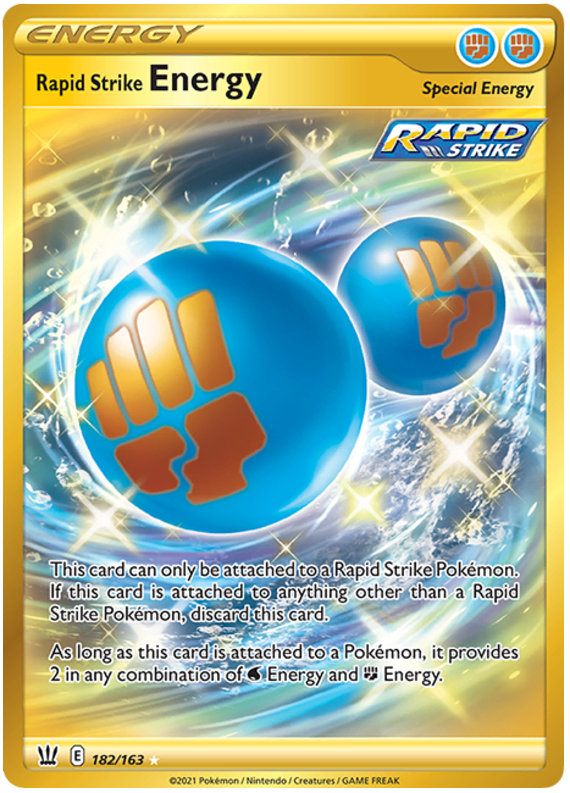 Rapid Strike Energy (Secret) 182/163 - SWSH05 Battle Styles Holofoil