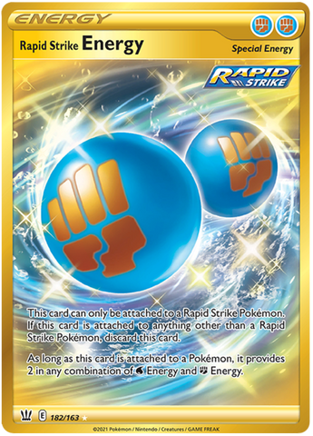 Rapid Strike Energy (Secret) 182/163 - SWSH05 Battle Styles Holofoil
