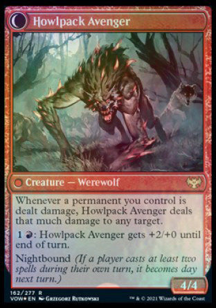 Ill-Tempered Loner (PRE-162) - Innistrad: Crimson Vow Promos: (Double Faced Transform) Foil