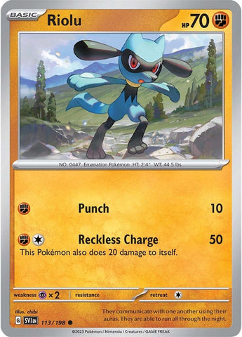 Riolu - 113/198 113 - SV01 Scarlet & Violet Base Set