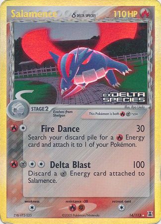 Salamence (Delta Species) 14/113 - Delta Species Reverse Holofoil