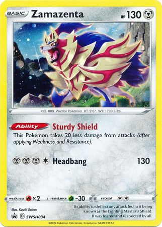 Zamazenta - SWSH034/307 - SWSH Sword & Shield Promo Cards Holofoil