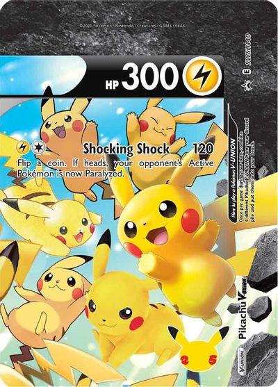 Pikachu V-Union - SWSH140 SWSH140/307 - SWSH Sword & Shield Promo Cards Holofoil