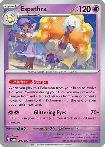 Espathra - 081/182 81 - SV04 Paradox Rift Holofoil