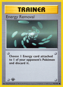 Energy Removal - 92/102 - 1st Edition Base Set Shadowless - Common