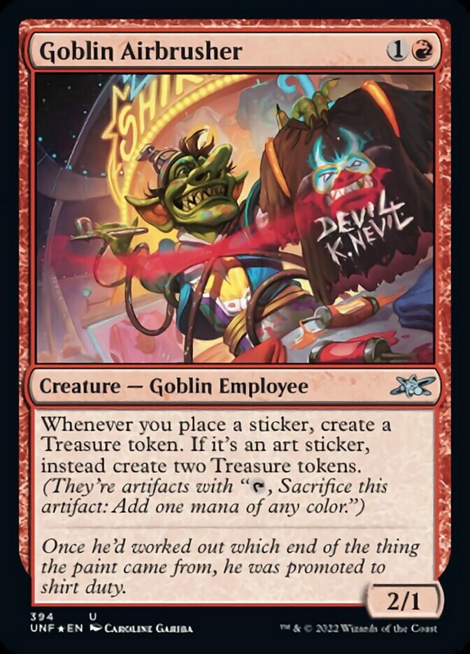 Goblin Airbrusher (Galaxy Foil) (UNF-394) - Unfinity Foil