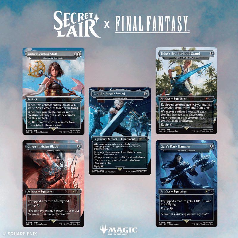 Secret Lair Drop Series Final Fantasy Weapons