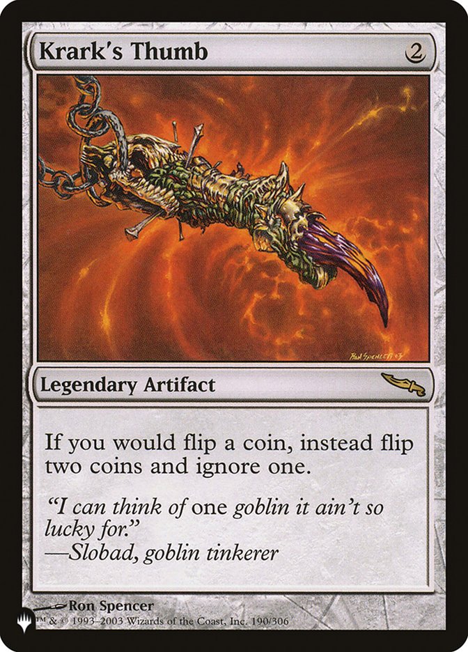 Krark's Thumb (LIST-190/306) - The List