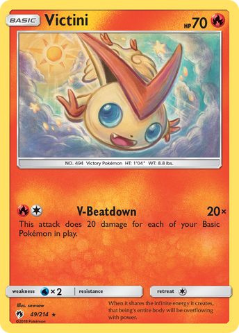 Victini 49/214 - SM  Lost Thunder