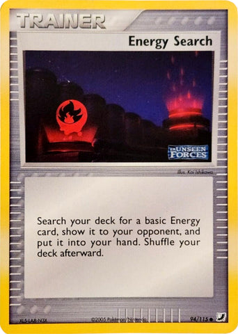 Energy Search/115 - Unseen Forces Reverse Holofoil