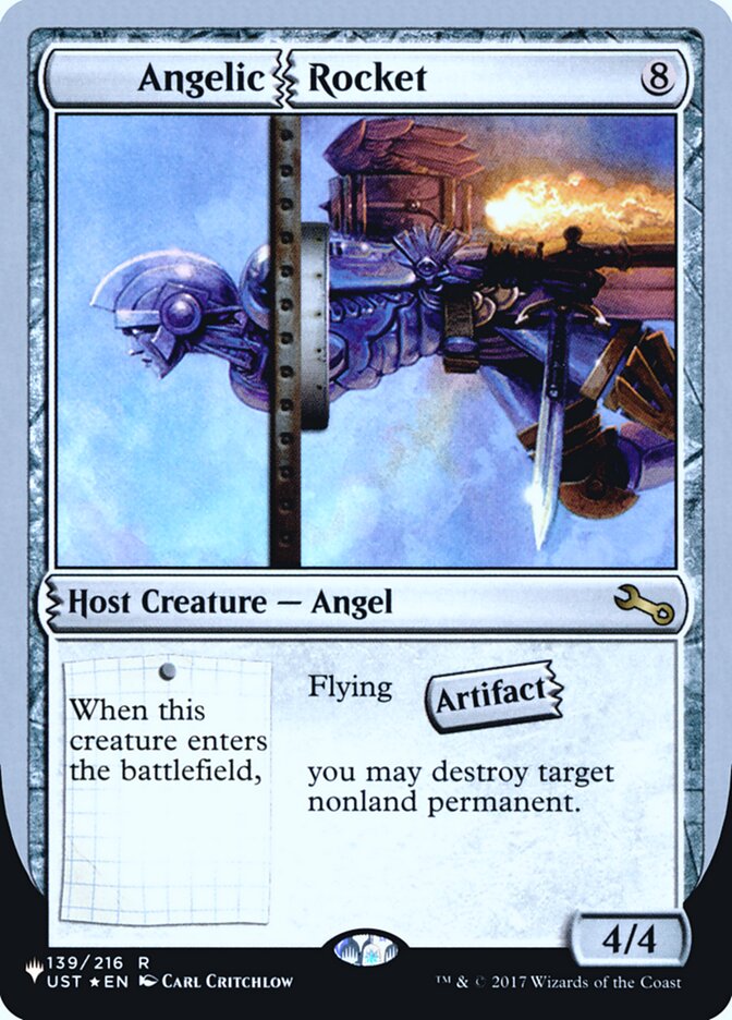 Angelic Rocket (LIST-139/216) - The List (Unfinity Foil Edition) Foil