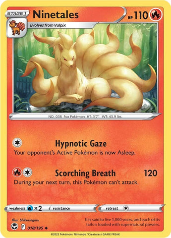 Ninetales 18/195 - SWSH12 Silver Tempest