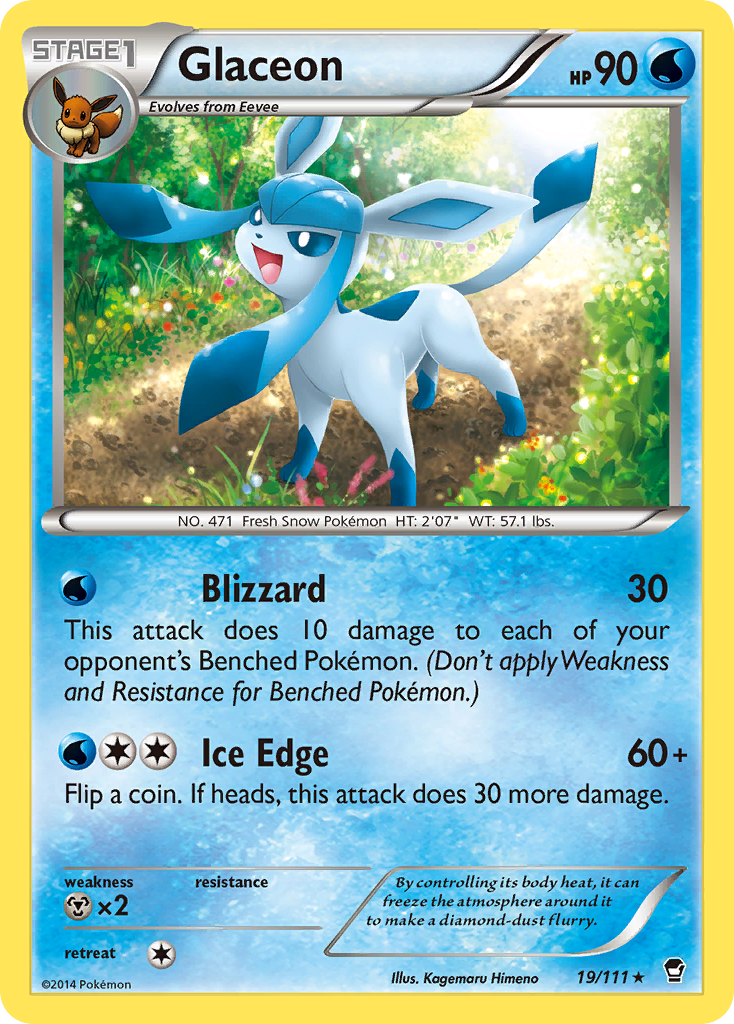 Glaceon 19/111 - XY  Furious Fists