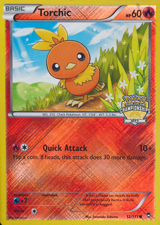 Torchic - 12/111 (City Championships) 12 - League & Championship Cards Reverse Holofoil