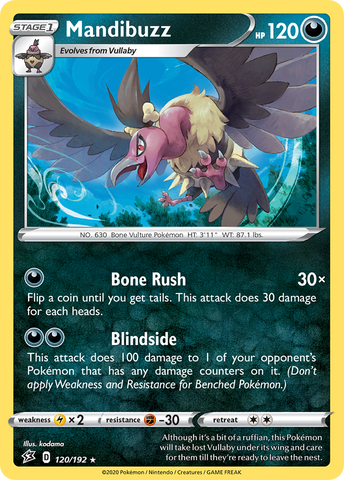 Mandibuzz 120/192 - SWSH02 Rebel Clash