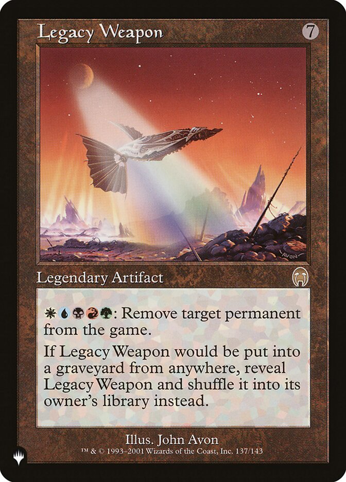 Legacy Weapon (LIST-137/143) - The List