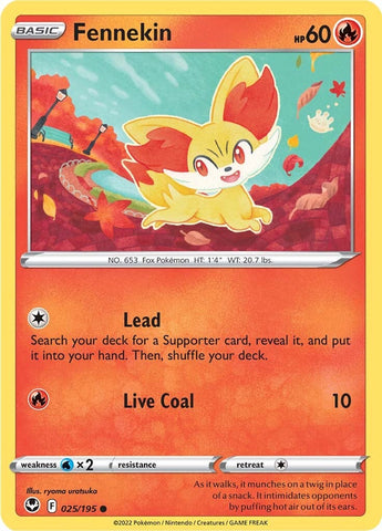 Fennekin 25/195 - SWSH12 Silver Tempest